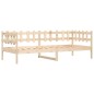 vidaXL Sofá cama madera maciza de pino 90x200 cm