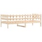 vidaXL Sofá cama madera maciza de pino 90x200 cm