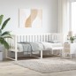 vidaXL Sofá cama madera maciza de pino blanco 80x200 cm