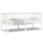 vidaXL Sofá cama madera maciza de pino blanco 80x200 cm