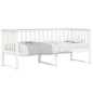 vidaXL Sofá cama madera maciza de pino blanco 80x200 cm