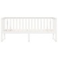 vidaXL Sofá cama madera maciza de pino blanco 80x200 cm