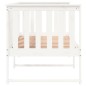 vidaXL Sofá cama madera maciza de pino blanco 80x200 cm