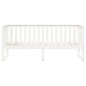 vidaXL Sofá cama madera maciza de pino blanco 90x190 cm