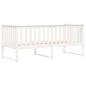 vidaXL Sofá cama madera maciza de pino blanco 90x190 cm