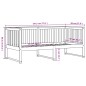 vidaXL Sofá cama madera maciza de pino blanco 90x190 cm