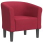 vidaXL Sillón de tela rojo tinto vidaXL Sillón de tela rojo tinto