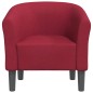 vidaXL Sillón de tela rojo tinto vidaXL Sillón de tela rojo tinto