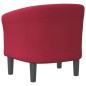 vidaXL Sillón de tela rojo tinto vidaXL Sillón de tela rojo tinto