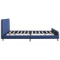 vidaXL Estructura de cama de tela azul 160x200 cm vidaXL Estructura de cama de tela azul 160x200 cm