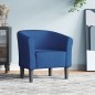 vidaXL Sillón de tela azul vidaXL Sillón de tela azul