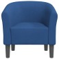 vidaXL Sillón de tela azul vidaXL Sillón de tela azul