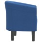vidaXL Sillón de tela azul vidaXL Sillón de tela azul