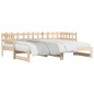vidaXL Sofá cama extraíble madera maciza de pino 2x(80x200) cm vidaXL Sofá cama extraíble madera maciza de pino 2x(80x200) cm