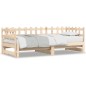 vidaXL Sofá cama extraíble madera maciza de pino 2x(80x200) cm vidaXL Sofá cama extraíble madera maciza de pino 2x(80x200) cm