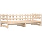 vidaXL Sofá cama extraíble madera maciza de pino 2x(80x200) cm vidaXL Sofá cama extraíble madera maciza de pino 2x(80x200) cm