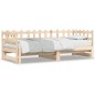 vidaXL Sofá cama extraíble madera maciza de pino 2x(90x190) cm vidaXL Sofá cama extraíble madera maciza de pino 2x(90x190) cm