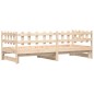 vidaXL Sofá cama extraíble madera maciza de pino 2x(90x190) cm vidaXL Sofá cama extraíble madera maciza de pino 2x(90x190) cm