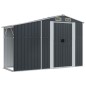 vidaXL Cobertizo de jardín acero galvanizado antracita 277x365,5x179cm vidaXL Cobertizo de jardín acero galvanizado antracita 277x365,5x179cm
