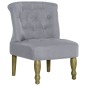 vidaXL Sillones franceses 2 unidades de tela gris claro vidaXL Sillones franceses 2 unidades de tela gris claro