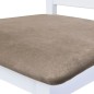 vidaXL Taburetes de cocina 2 unidades tela blanco