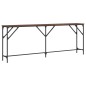 vidaXL Mesa consola madera de ingeniería marrón roble 200x29x75 cm vidaXL Mesa consola madera de ingeniería marrón roble 200x29x75 cm