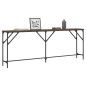 vidaXL Mesa consola madera de ingeniería marrón roble 200x29x75 cm vidaXL Mesa consola madera de ingeniería marrón roble 200x29x75 cm