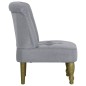 vidaXL Sillones franceses 2 unidades de tela gris claro vidaXL Sillones franceses 2 unidades de tela gris claro