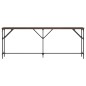 vidaXL Mesa consola madera de ingeniería marrón roble 200x29x75 cm vidaXL Mesa consola madera de ingeniería marrón roble 200x29x75 cm