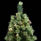 vidaXL Árbol Navidad artificial con bisagras 150 LED y bolas 120 cm vidaXL Árbol Navidad artificial con bisagras 150 LED y bolas 120 cm