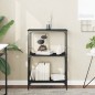 vidaXL Librería de 3 estantes madera ingeniería negro 56x35x90,5 cm vidaXL Librería de 3 estantes madera ingeniería negro 56x35x90,5 cm