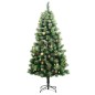 vidaXL Árbol Navidad artificial con bisagras 150 LED y bolas 120 cm vidaXL Árbol Navidad artificial con bisagras 150 LED y bolas 120 cm