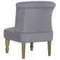 vidaXL Sillones franceses 2 unidades de tela gris claro vidaXL Sillones franceses 2 unidades de tela gris claro