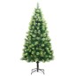 vidaXL Árbol Navidad artificial con bisagras 150 LED y bolas 120 cm vidaXL Árbol Navidad artificial con bisagras 150 LED y bolas 120 cm