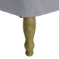 vidaXL Sillones franceses 2 unidades de tela gris claro vidaXL Sillones franceses 2 unidades de tela gris claro