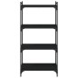 vidaXL Librería de 4 estantes madera de ingeniería negro 60x30x120 cm vidaXL Librería de 4 estantes madera de ingeniería negro 60x30x120 cm