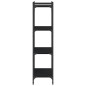 vidaXL Librería de 4 estantes madera de ingeniería negro 60x30x120 cm vidaXL Librería de 4 estantes madera de ingeniería negro 60x30x120 cm
