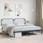 vidaXL Estructura de cama con cabecero metal negro 193x203 cm vidaXL Estructura de cama con cabecero metal negro 193x203 cm