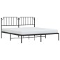 vidaXL Estructura de cama con cabecero metal negro 180x200 cm vidaXL Estructura de cama con cabecero metal negro 180x200 cm
