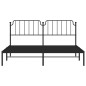 vidaXL Estructura de cama con cabecero metal negro 180x200 cm vidaXL Estructura de cama con cabecero metal negro 180x200 cm