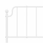 vidaXL Estructura de cama de metal con cabecero blanco 180x200 cm
