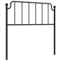 vidaXL Cabecero de metal negro 100 cm