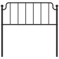 vidaXL Cabecero de metal negro 100 cm
