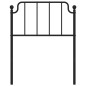 vidaXL Cabecero de metal negro 80 cm vidaXL Cabecero de metal negro 80 cm