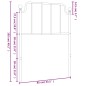 vidaXL Cabecero de metal negro 80 cm vidaXL Cabecero de metal negro 80 cm