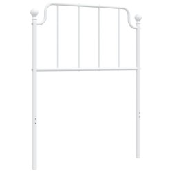 vidaXL Cabecero de metal blanco 80 cm