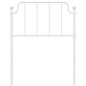 vidaXL Cabecero de metal blanco 80 cm