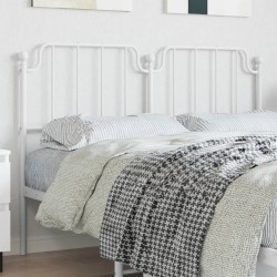 vidaXL Cabecero de metal blanco 135 cm