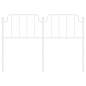 vidaXL Cabecero de metal blanco 135 cm