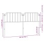 vidaXL Cabecero de metal negro 180 cm vidaXL Cabecero de metal negro 180 cm